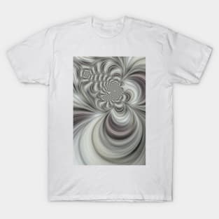 smooth pattern as creative design in shades of grey T-Shirt